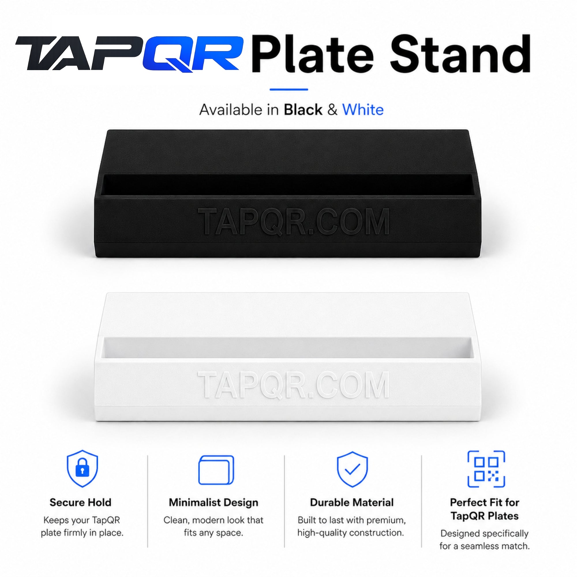 TapQR Plate Stand